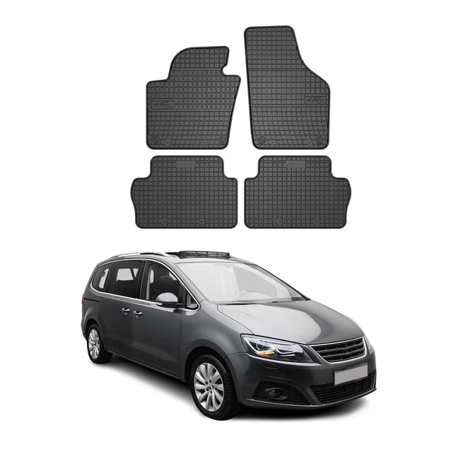OMAC Gummi Fußmatten für Seat Alhambra 2010-2020 Automatten Gummi TPE Schwarz 4x