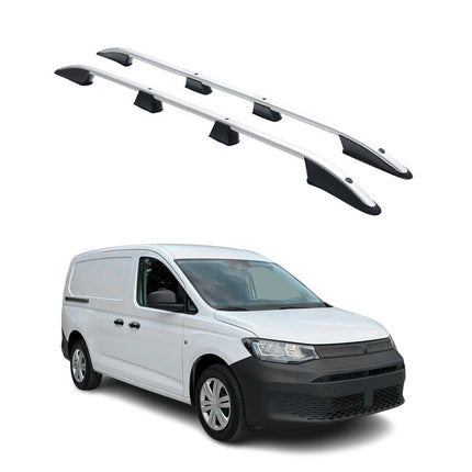 Dachreling Dachgepäckträger für VW Caddy 2020-2026 L2 Länger Alu Silber 2x