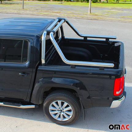 Überrollbügel Rollbar für Toyota Hilux 2005-2026 Gefärbten Stahl Ø60 Silber