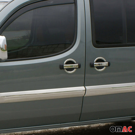 Chrom Türgriff Blende für Fiat Doblo 2000-2010 4-Tür Edelstahl 12x