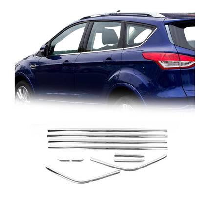 Fensterleisten Zierleisten für Ford Kuga II 2012-2019 Edelstahl Chrom 10tlg