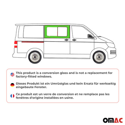 Seitenfenster Schiebefenster für VW T5 2003-2015 Rechts Schiebetür Auto L1 L2