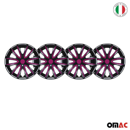 4x Radblenden Radkappen Radzierblenden für 14" Zoll Stahlfelgen Lila Schwarz