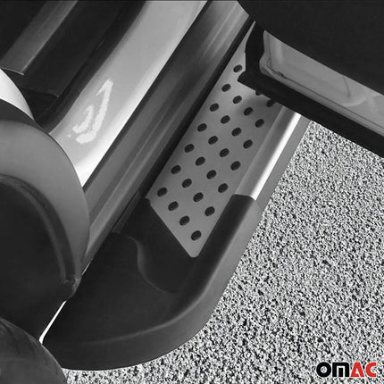 Alu Seitenbretter Trittbretter Schweller für VW Caddy Maxi 2004-2015 Schwarz