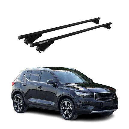 Menabo Dachträger Grundtäger für Volvo XC40 2018-2026 75kg Alu Schwarz 2 tlg