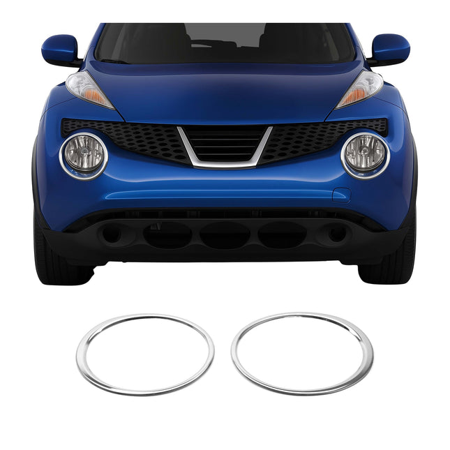 Scheinwerfer Leisten Scheinwerferblende für Nissan Juke 2010-2014 Edelstahl 2tlg