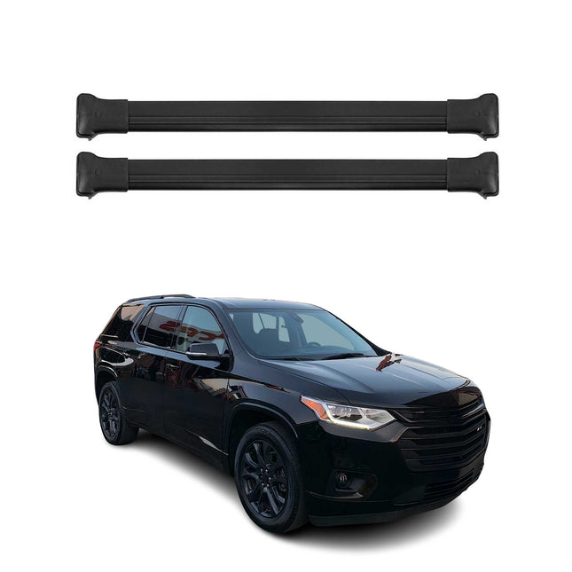 Dachträger Grundtäger für Chevrolet Traverse 2024-2024 75kg Alu Silber 2 tlg