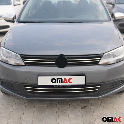 Kühlergrill Leisten Grillleisten für VW Jetta 2010-2014 Edelstahl Chrom 2tlg