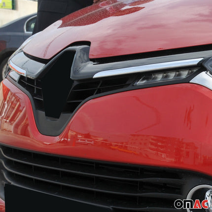 Kühlergrill Leisten Grillleisten für Renault Clio Grandtour 2012-2019 Chrom 2x