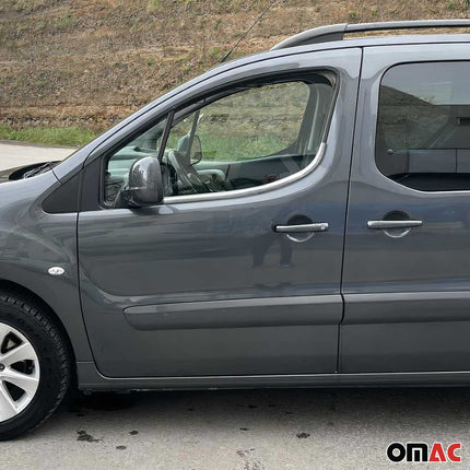 Fensterleisten Zierleisten für Citroen Berlingo 2008-2018 Edelstahl Chrom 2tlg