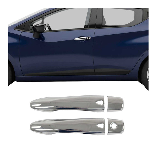 Chrom Türgriff Blende für Nissan Micra 2017-2020 2-Tür Edelstahl 4tlg
