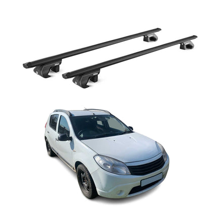 Dachträger Grundtäger für Dacia Sandero Stepway 2010-2026 90kg Alu Schwarz ABE