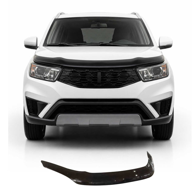 Motorhaube Deflektor Insektenschutz für Ssangyong Actyon 2013-2019 Dunkel