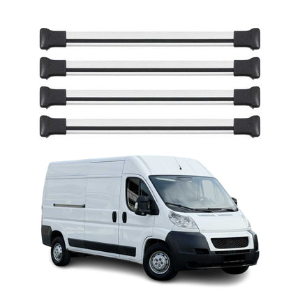 Dachträger Gepäckträger für Citroen Jumper 2006-2026 Relingträger Alu Silber 4x
