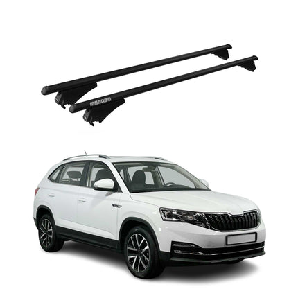 Menabo Dachträger Grundtäger für Skoda Kamiq 2019-2026 75kg Alu Schwarz 2 tlg