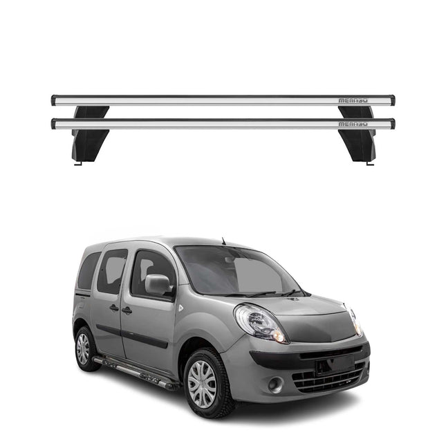 Menabo Dachträger Grundtäger für Renault Kangoo Express 2007-2026 75kg Silber 2x