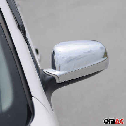 Spiegelkappen Spiegelabdeckung für Skoda Superb 2001-2008 Chrom ABS Silber 2tlg