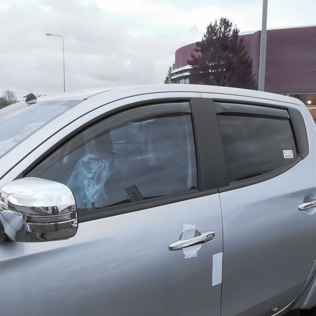 Windabweiser Regenabweiser für Mitsubishi L200 2016-2025 Dunkel Acryl 4tlg