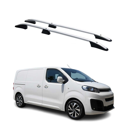 Dachreling Dachgepäckträger für Citroen Jumpy 2016-2026 Kurzer L1 Alu Grau