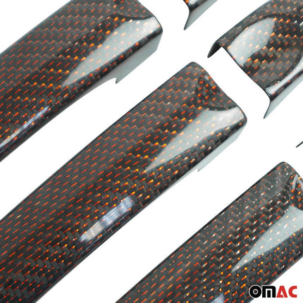 Türgriff Blende Carbon für VW Caddy 2003-2020 3Tür Kohlefaser Rot 6tlg