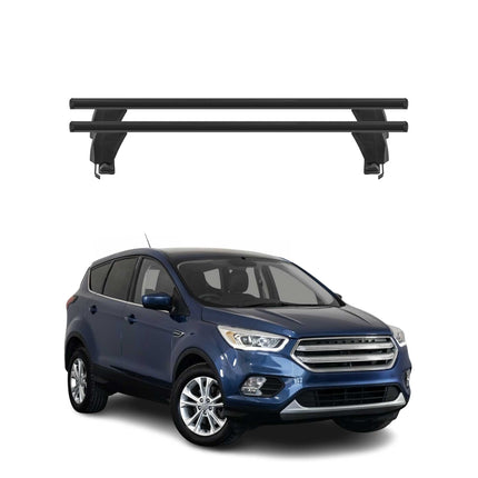 Menabo Dachträger Grundtäger für Ford Escape C520 2013-2019 50kg Alu Schwarz 2x