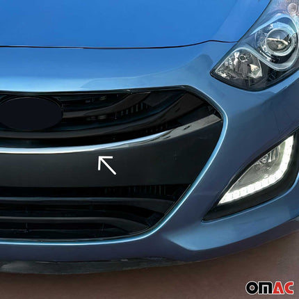 Kühlergrill Leisten Grillleisten für Hyundai i30 Coupe 2013-2017 Edelstahl Chrom
