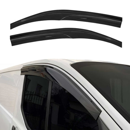 2x Windabweiser Regenabweiser für Peugeot Expert Traveller 3 2016-2026 Dunkel