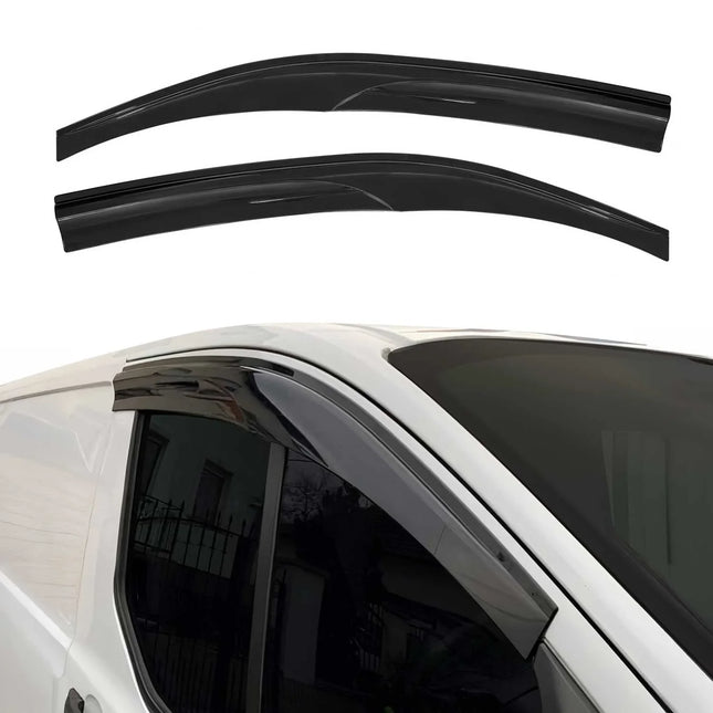 2x Windabweiser Regenabweiser für Peugeot Expert Traveller 3 2016-2026 Dunkel