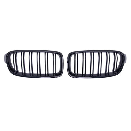 Nieren Grill Kühlergrill für BMW 4er F32 F33 F36 2013-2020 M-Tech Schwarz Glanz