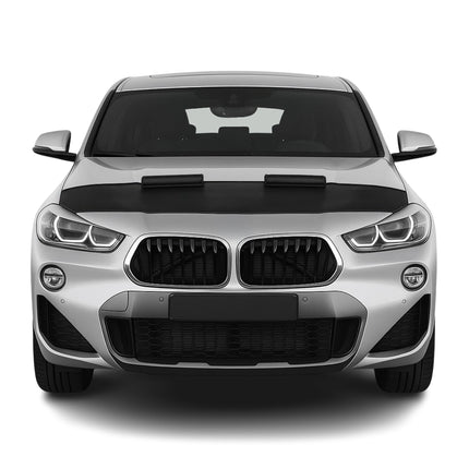 Haubenbra Steinschlagschutz Bonnet Bra für BMW X2 F39 2018-2023 Schwarz Halb