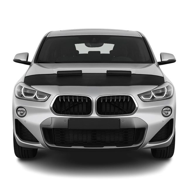 Haubenbra Steinschlagschutz Bonnet Bra für BMW X2 F39 2018-2023 Schwarz Halb