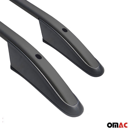 Dachreling Dachgepäckträger für VW Caddy 2015-2020 L2 Langer  Alu Schwarz