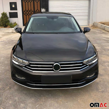 Grillleisten Stoßstangen für VW Passat B8 2019-2023 Edelstahl Chrom 3tlg