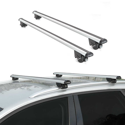 Dachträger für VW Cross Polo 2010-2022 Gepäckträger 100kg Aluminium Grau