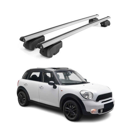 Dachträger Grundtäger für Mini Countryman R60 2010-2016 75kg Alu Grau 2 tlg