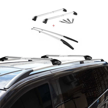 Dachreling + Dachträger Satz für VW Touareg 7L 2002-2010 Alu Silber
