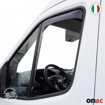 Windabweiser Regenabweiser für Ford Tourneo Custom 2012-2022 Dunkel Acryl 2tlg