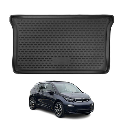 Kofferraummatte Kofferraumwanne für BMW i3 I01 2013-2023 Gummi TPE Schwarz