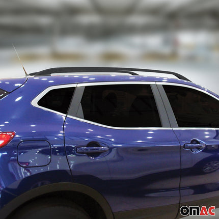 Dachreling Relingträger Aluminium für Nissan Qashqai J10 2006-2014 Alu Schwarz