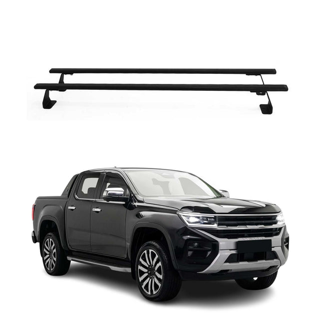 Dachträger Grundtäger für VW Amarok 2023-2026 75kg Stahl Schwarz 2 tlg