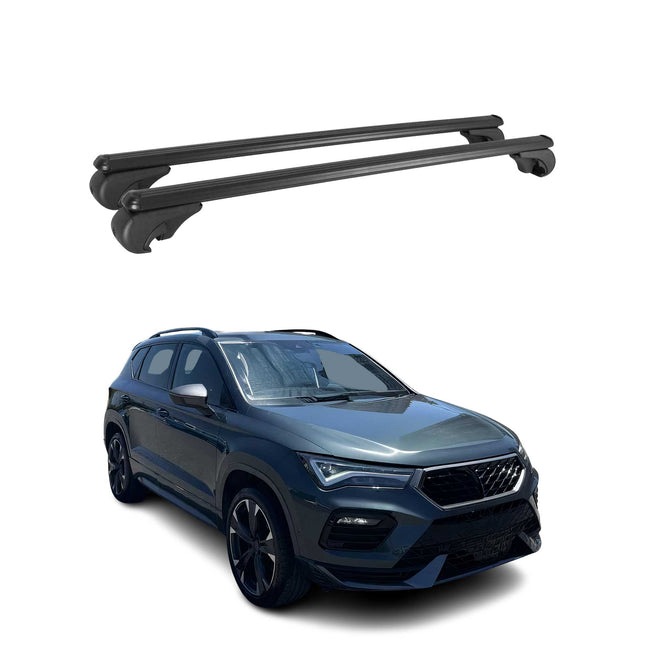 Dachträger für Cupra Ateca 2016-2026 Gepäckträger Grundträger Alu Schwarz 2x
