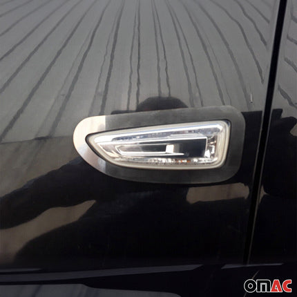 Blinkerrahmen Signalblende Seitenblinker für Opel Grandland X Edelstahl Chrom