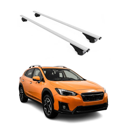 Dachträger Grundtäger für Subaru XV mk1 2012-2017 75kg Metall Silber 2 tlg