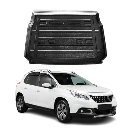 Kofferraumwanne Laderaumwanne für Peugeot 2008 2013-2019 Gummi TPE Schwarz