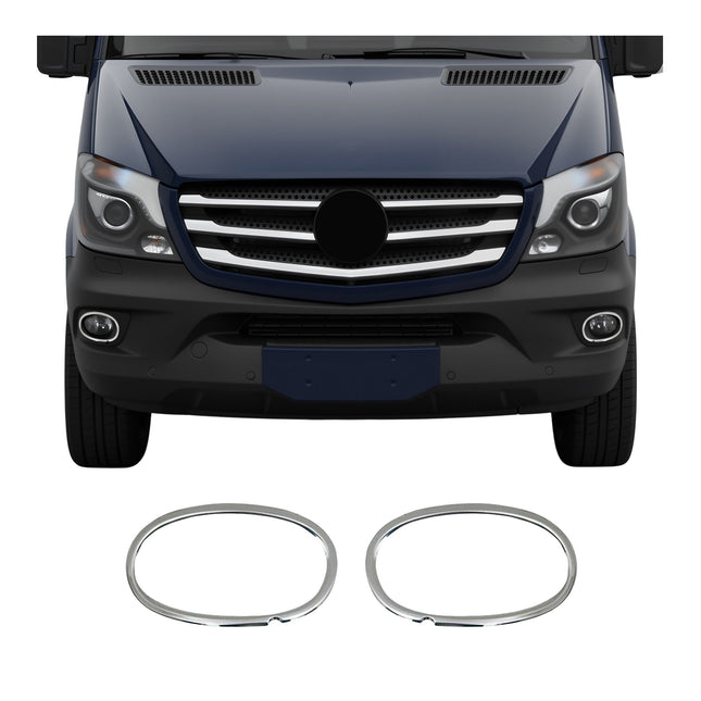 Nebelscheinwerfer Rahmen Umrandung für Mercedes Sprinter W906 2013-2018 Chrom 2x