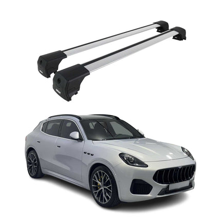 Dachträger Grundtäger für Maserati Grecale 2022-2026 75kg Aluminium Silber 2 tlg