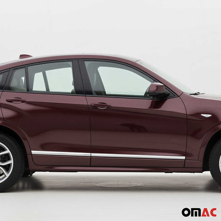 Seitentürleiste Türleisten Türschutzleiste für BMW X4 F26 2014-2018 Edelstahl 4x