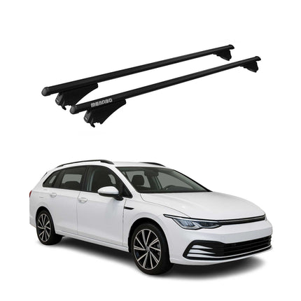Menabo Dachträger Grundtäger für VW Golf 2019-2026 75kg Aluminium Schwarz 2 tlg