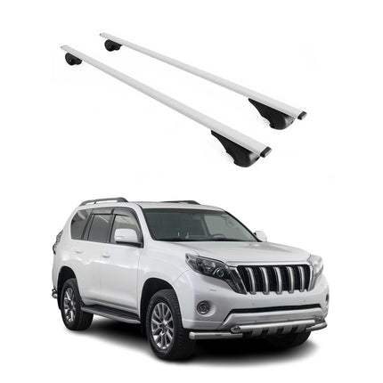 Dachträger Grundtäger für Toyota Land Cruiser 1990-2026 75kg Metall Silber 2 tlg