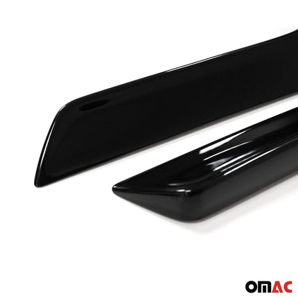 Heckscheiben Seitenspoiler Verkleidung für Seat Leon 2012-2020 Schwarz Glänzend